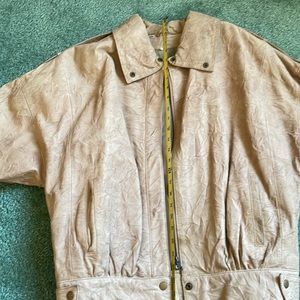 80s womens crushed leather jacket